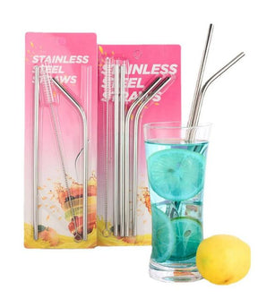 Stainless Steel Straw (5 Pcs Steel Straw Set)reason able prices fast dilivery high quality products Best crockery store in paksitan