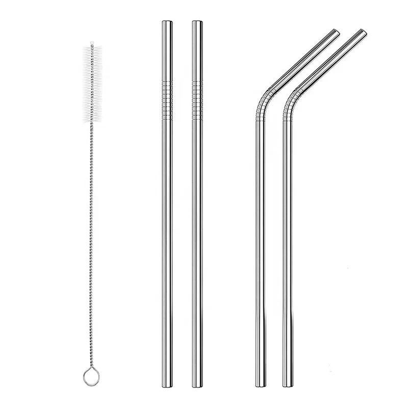 Stainless Steel Straw (5 Pcs Steel Straw Set)reason able prices fast dilivery high quality products Best crockery store in paksitan