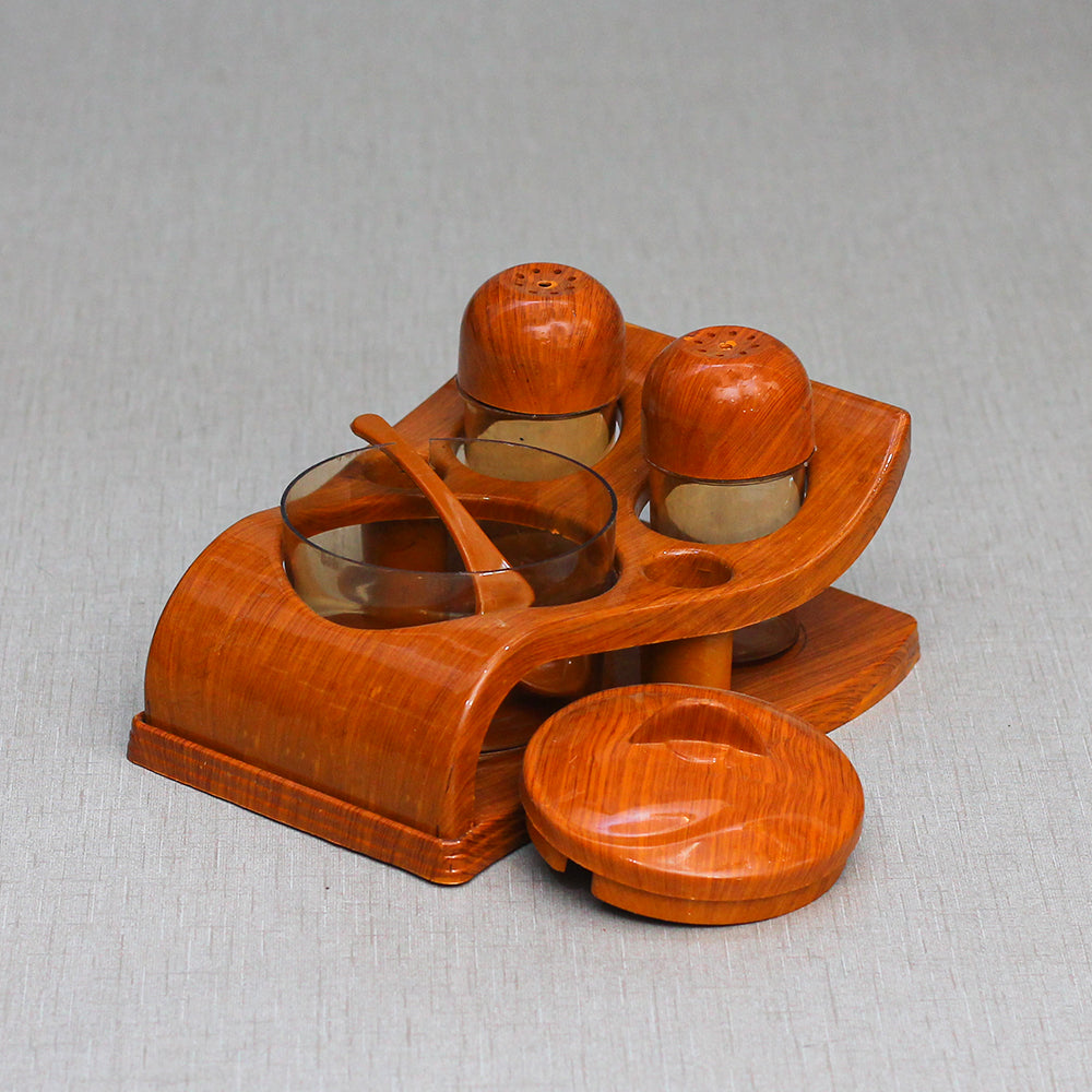 New Woody style Salt pepper shakre Sugar pot Set