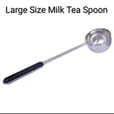 Tea spoon Large Size Log Stainless steel Black Handle Life time Heavy Weight High Quality Beautiful shape Peur stainless steel/Service cup/ pawa