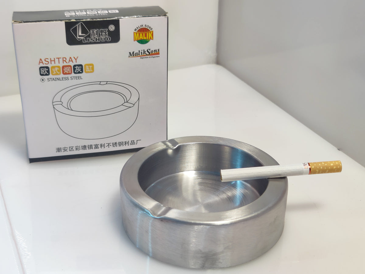 Stainless steel Cigarettes Ashtray For Your Office&Car and Home Beautiful Round Shape