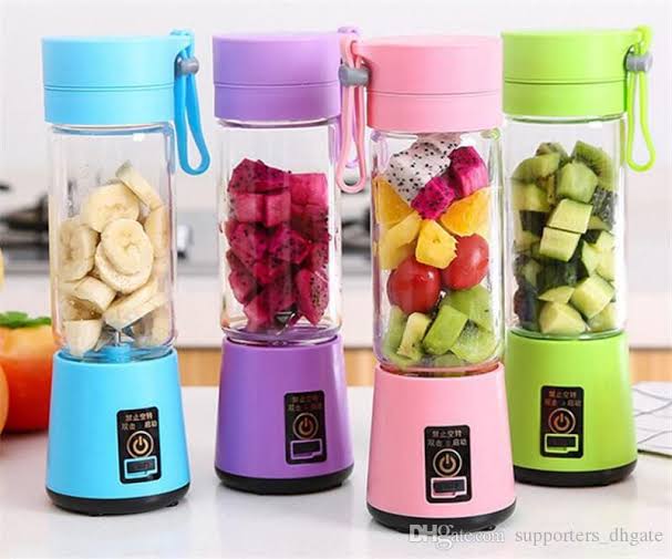 Best Quality PortAble Usb Rechargeable mini Jucer Blender 6 Blades 380 Ml